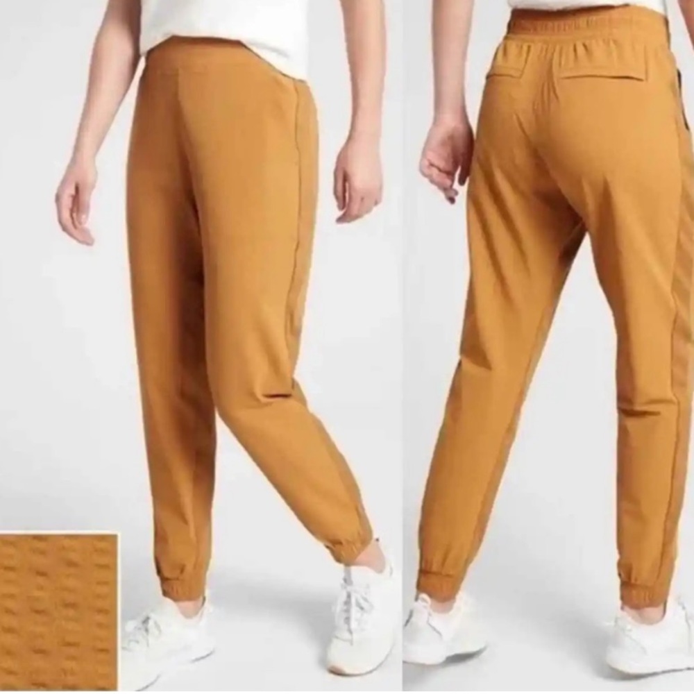 Athleta Pants Textured Brooklyn Jogger Yellow Mustard 6T
